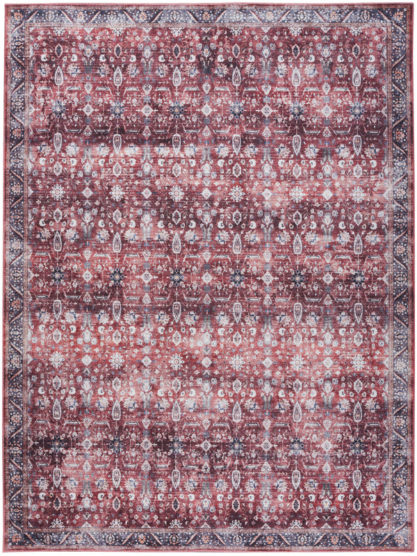 nourison grand washables grw06 brick ivory rug
