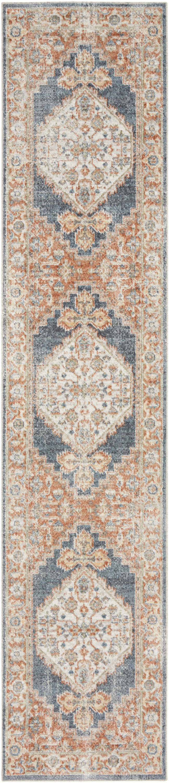 nourison astra machine washable asw11 denim multicolor rug