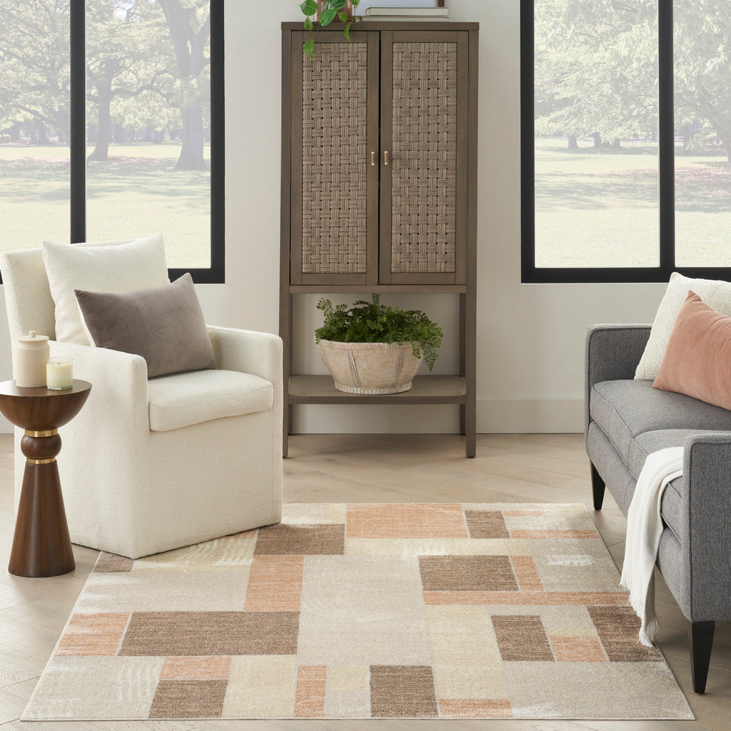 nourison astra machine washable asw09 beige multicolor rug