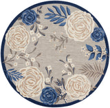 nourison aloha alh32 blue grey rug