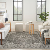 nourison quarry qua05 grey rug
