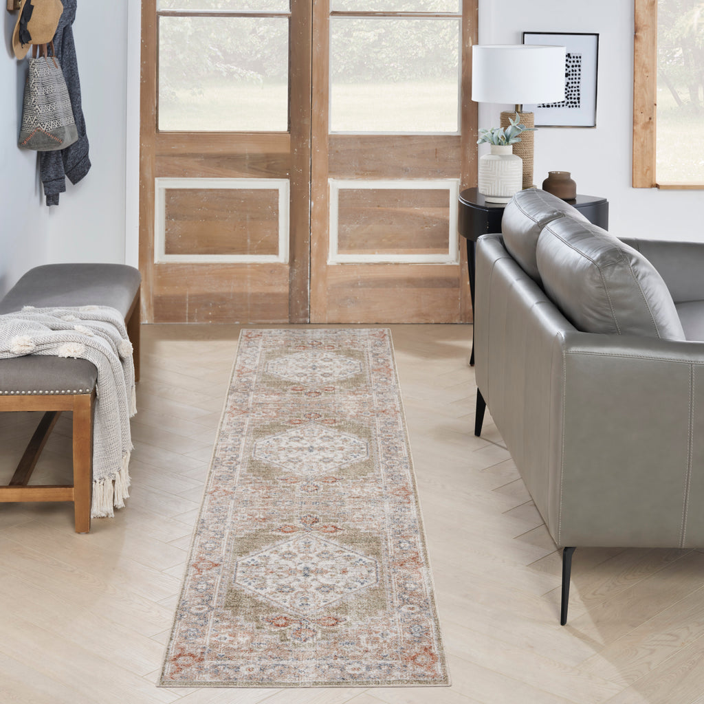 nourison astra machine washable asw11 sage multicolor rug