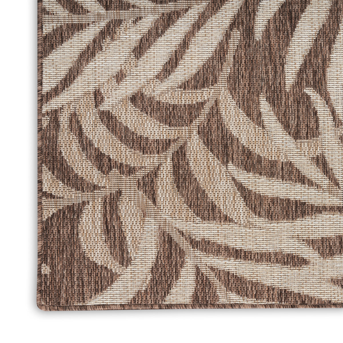 nourison garden oasis goa01 mocha rug