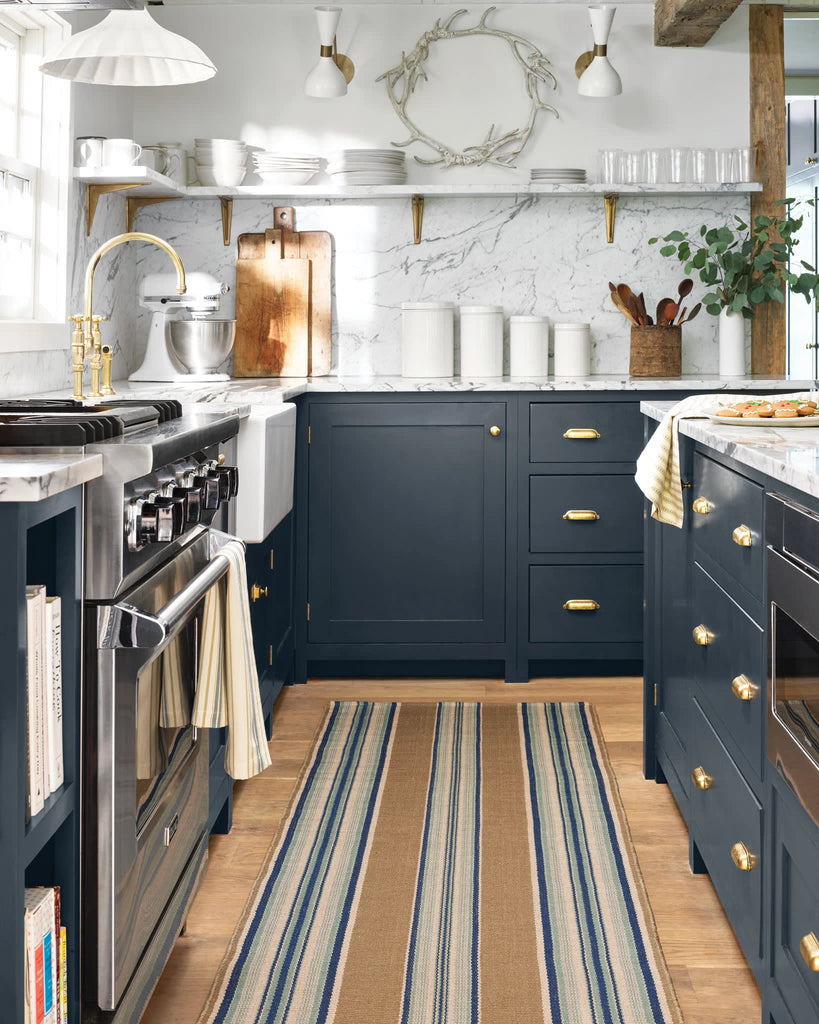 dash albert blue heron stripe da142 blue rug