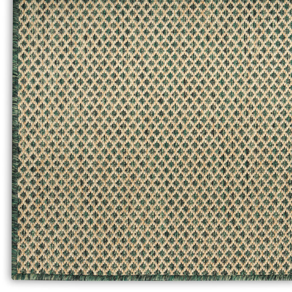 nourison courtyard cou01 green rug