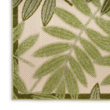 nourison aloha alh18 ivory green rug
