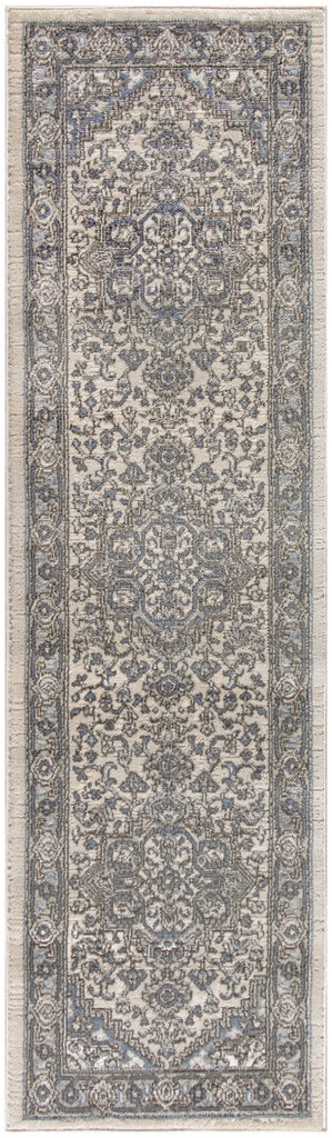 nourison quarry qua05 ivory blue rug