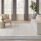 nourison astra machine washable asw04 ivory blue rug