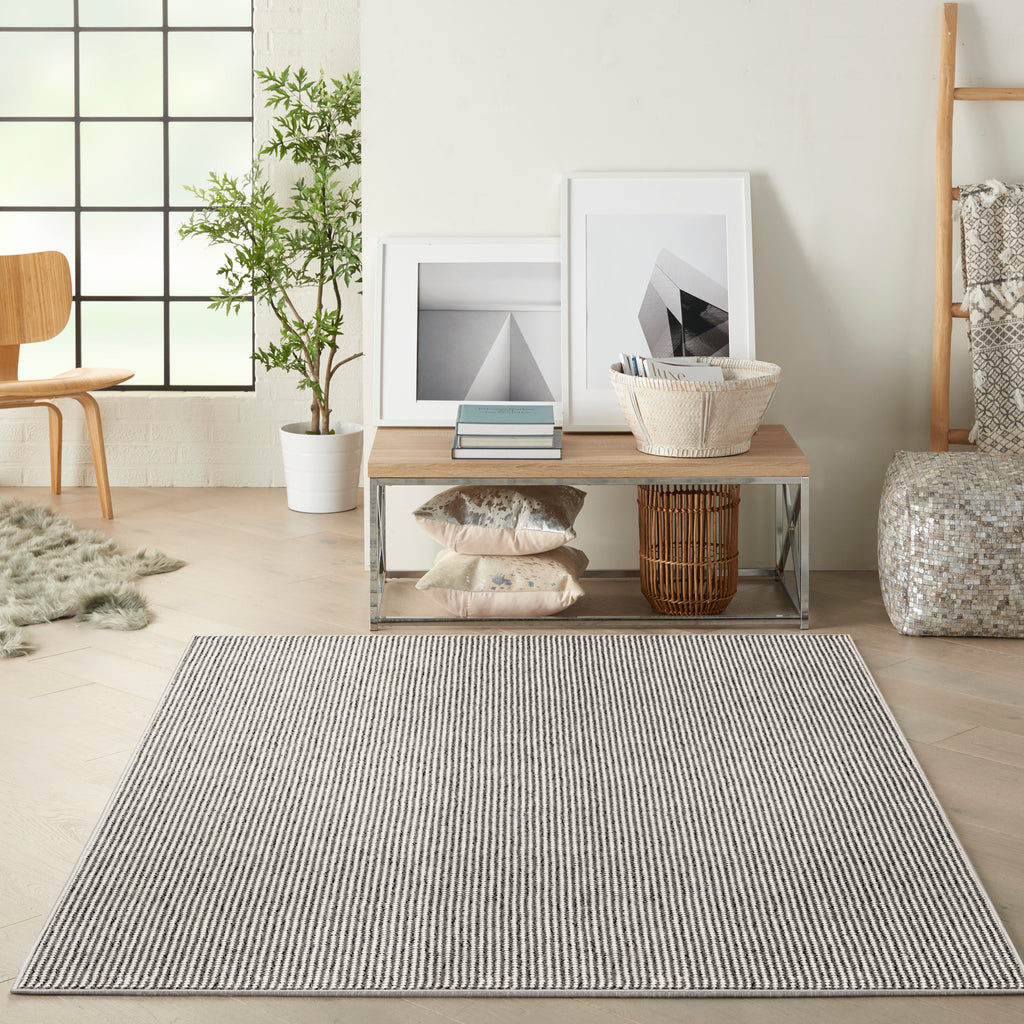 nourison natural texture ntx01 ivory grey rug