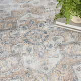 nourison astra machine washable asw12 silver grey rug