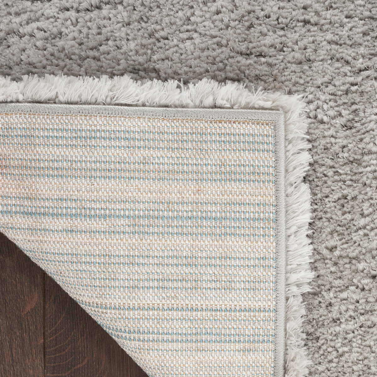 nourison dreamy shag drs05 silver rug