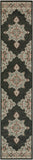 Hauteloom Roseglen ROSE Black Machine Made Olefin Rug