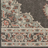 Hauteloom Roseglen ROSE Black Machine Made Olefin Rug