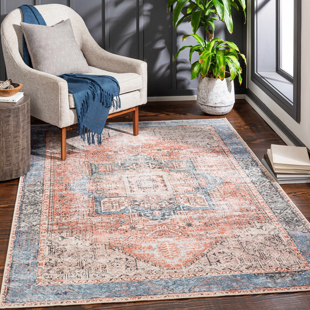 Hauteloom Rosman ROSM Black Machine Made Chenille-Polyester Rug