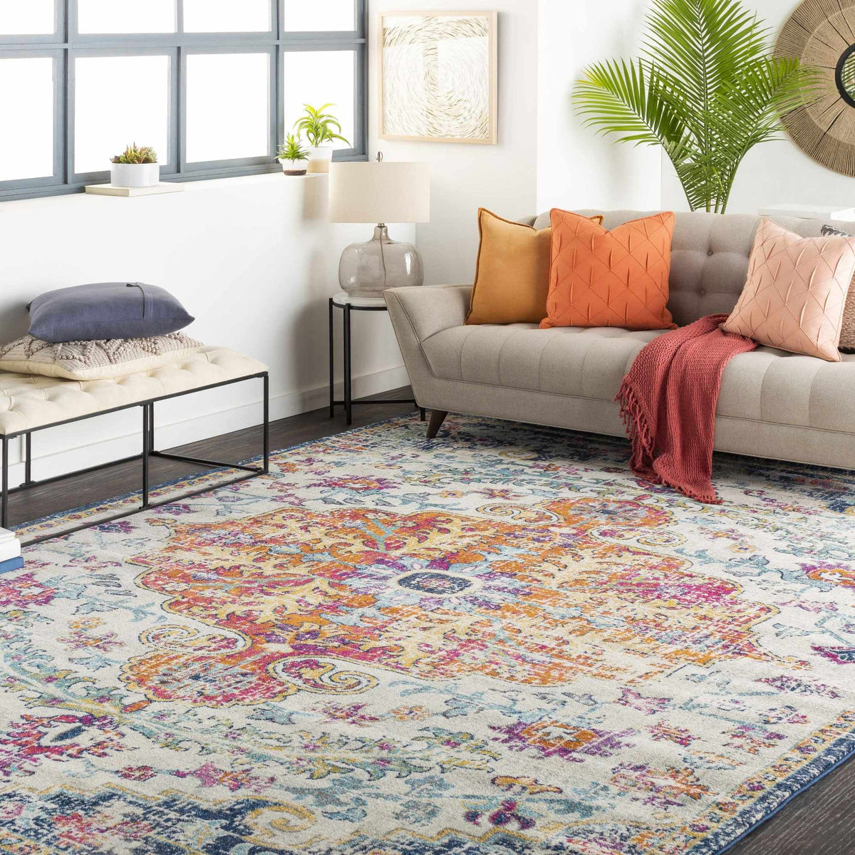 Hauteloom Bodrum BOD Burnt Orange Machine Made Polypropylene Rug