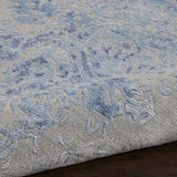 nourison silk shadows sha18 grey blue rug