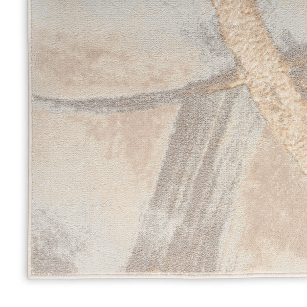 nourison brushstrokes bsk01 beige grey rug
