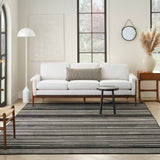 nourison grafix grf41 black white rug
