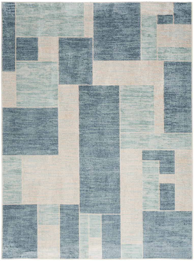 nourison astra machine washable asw09 blue ivory rug