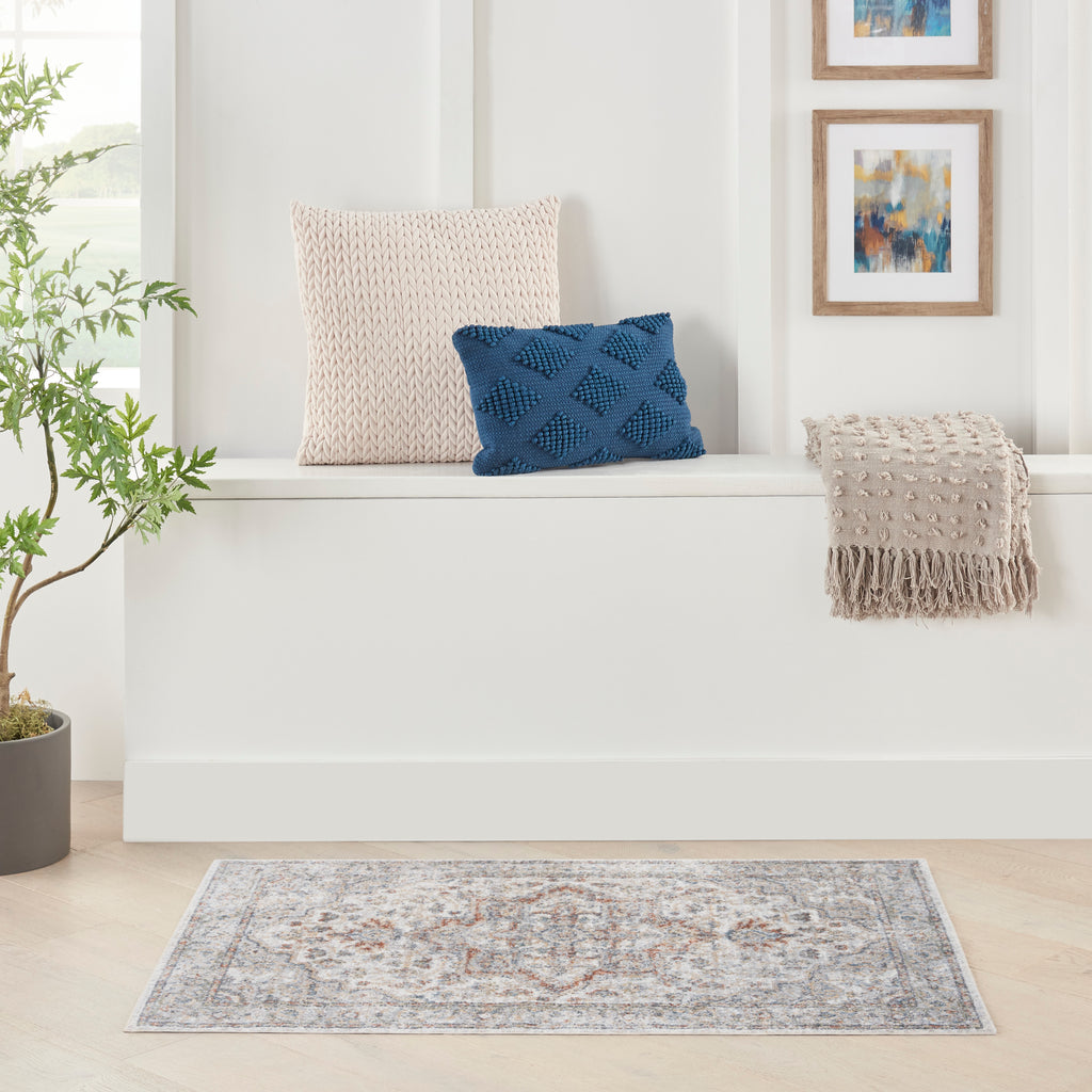 nourison astra machine washable asw12 grey multicolor rug