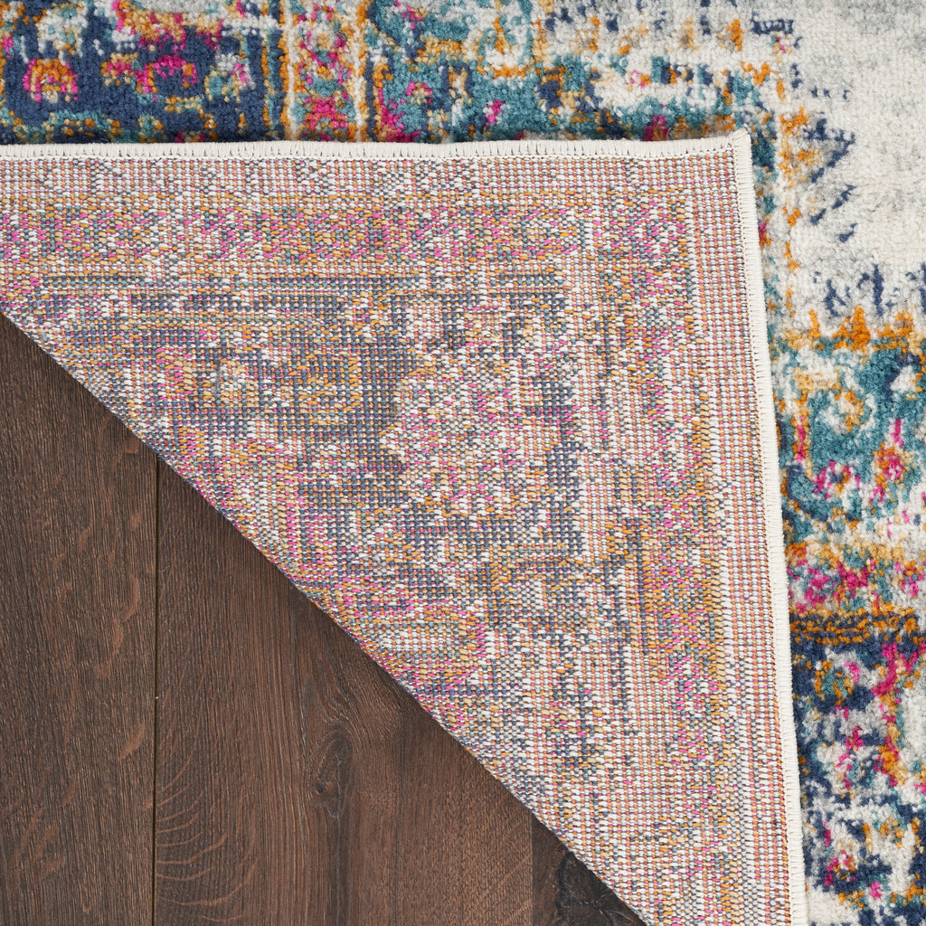 nourison passion psn03 ivory blue rug