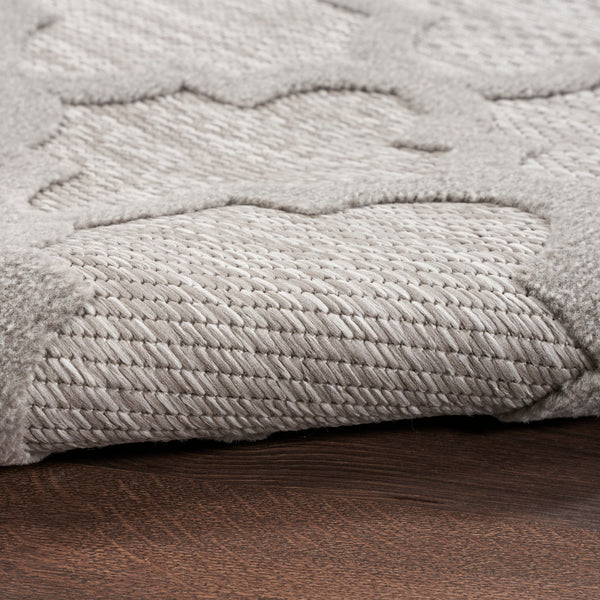 nourison easy care nes01 silver grey rug
