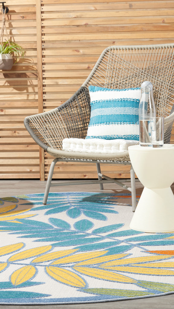 nourison aloha alh18 ivory multi rug