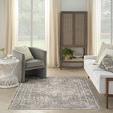 nourison astra machine washable asw16 gold grey rug