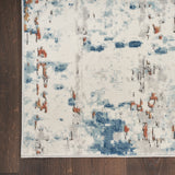 nourison quarry qua01 beige blue rust rug