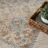nourison astra machine washable asw13 ivory blue rug