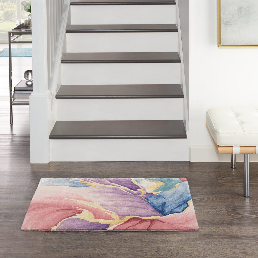 nourison prismatic prs34 ivory rug