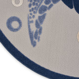 nourison aloha alh27 navy blue rug