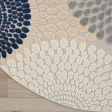 nourison aloha alh29 blue grey rug
