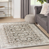 nourison serenity home srh02 ivory grey blue rug