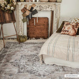 Hauteloom Fatih FATI Beige Machine Made Chenille-Polyester Rug