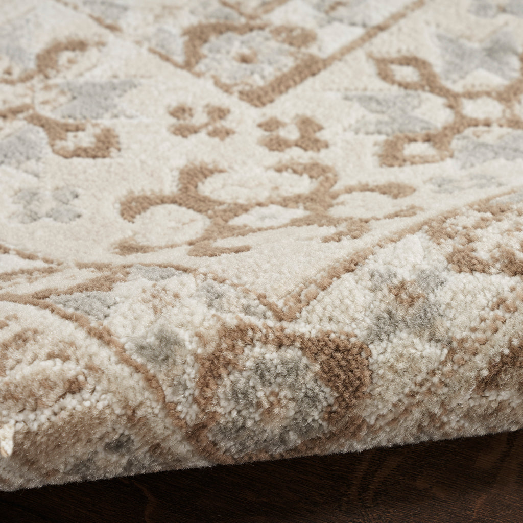 nourison serenity home srh01 ivory mocha rug