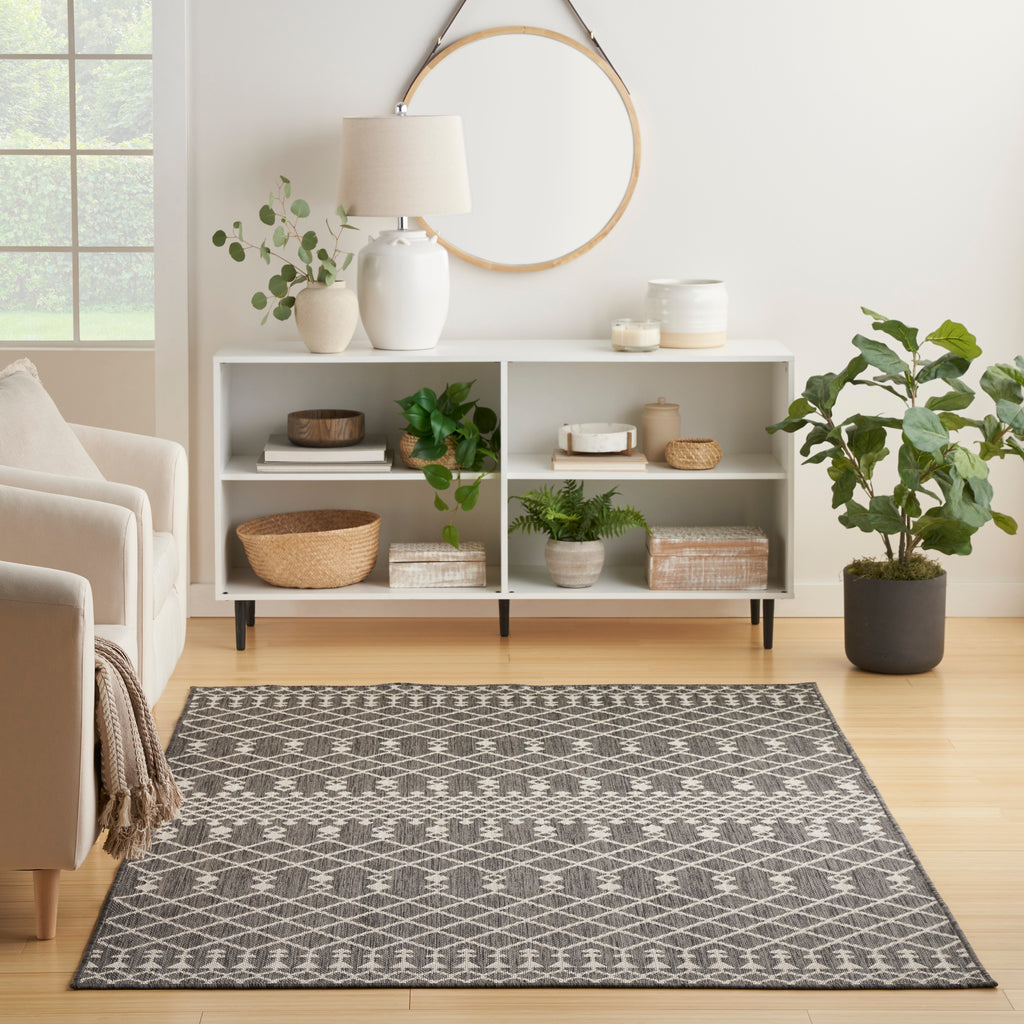 nourison positano pos02 charcoal rug