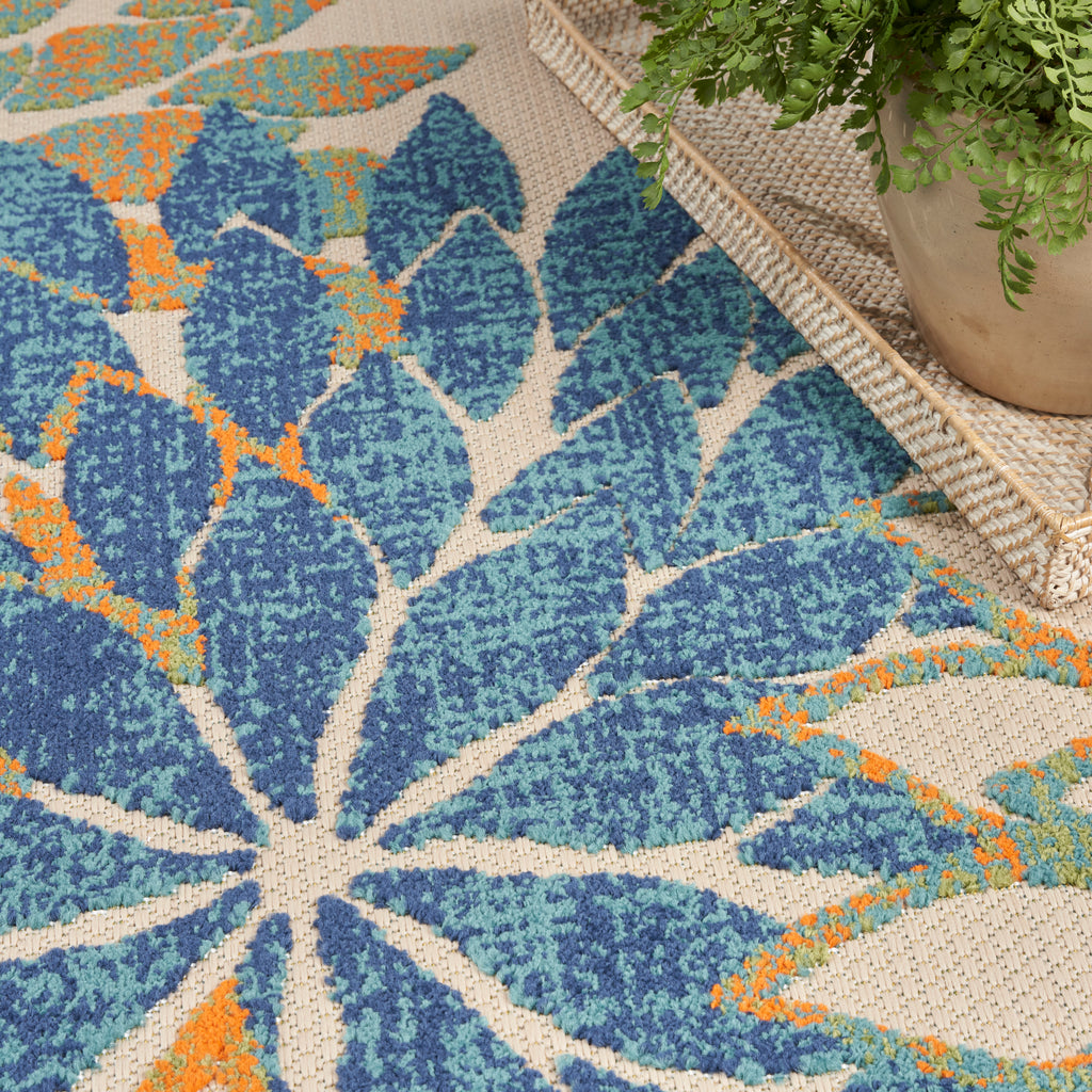 nourison aloha alh05 blue green rug