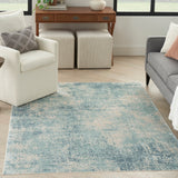 nourison astra machine washable asw07 blue ivory rug