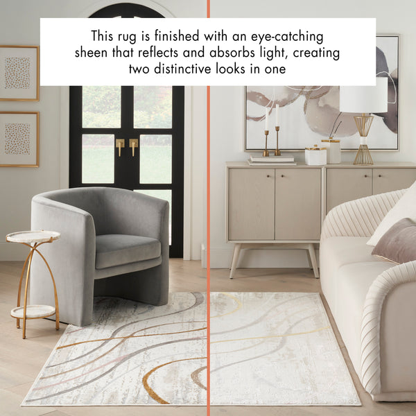 nourison glitz glz01 ivory multi rug