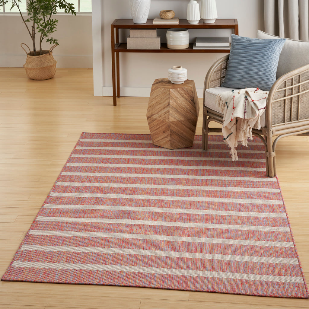 nourison positano pos03 rainbow ivory rug