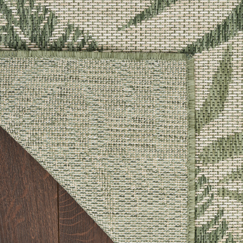 nourison garden oasis goa02 ivory green rug