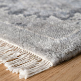 dash albert lila da2309 grey hand knotted wool rug