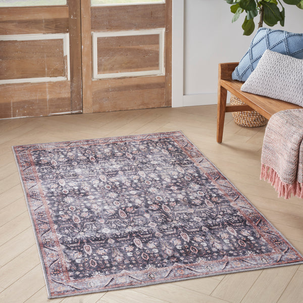 nourison grand washables grw06 navy ivory rug
