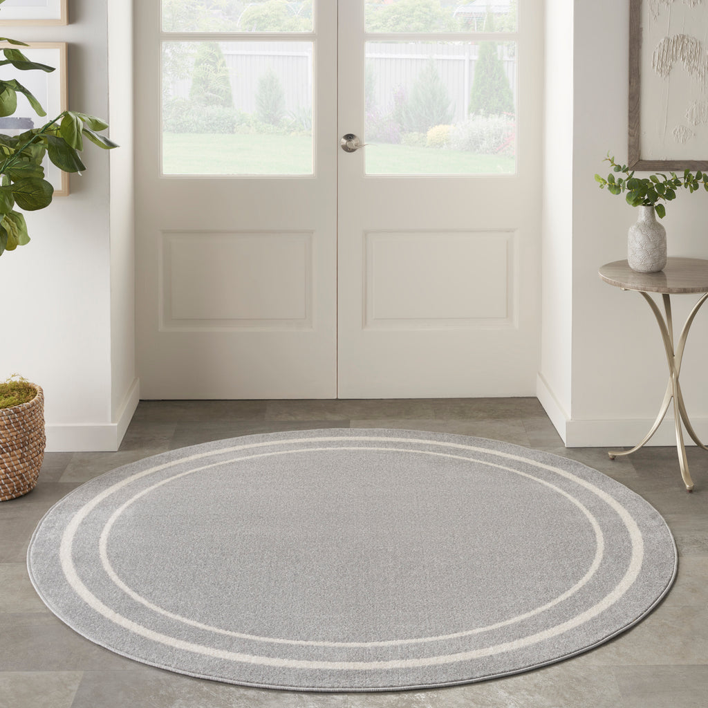 nourison nourison essentials nre02 grey ivory rug