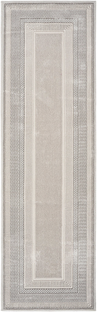 nourison glitz glz07 silver rug