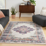 nourison passion psn03 ivory blue rug