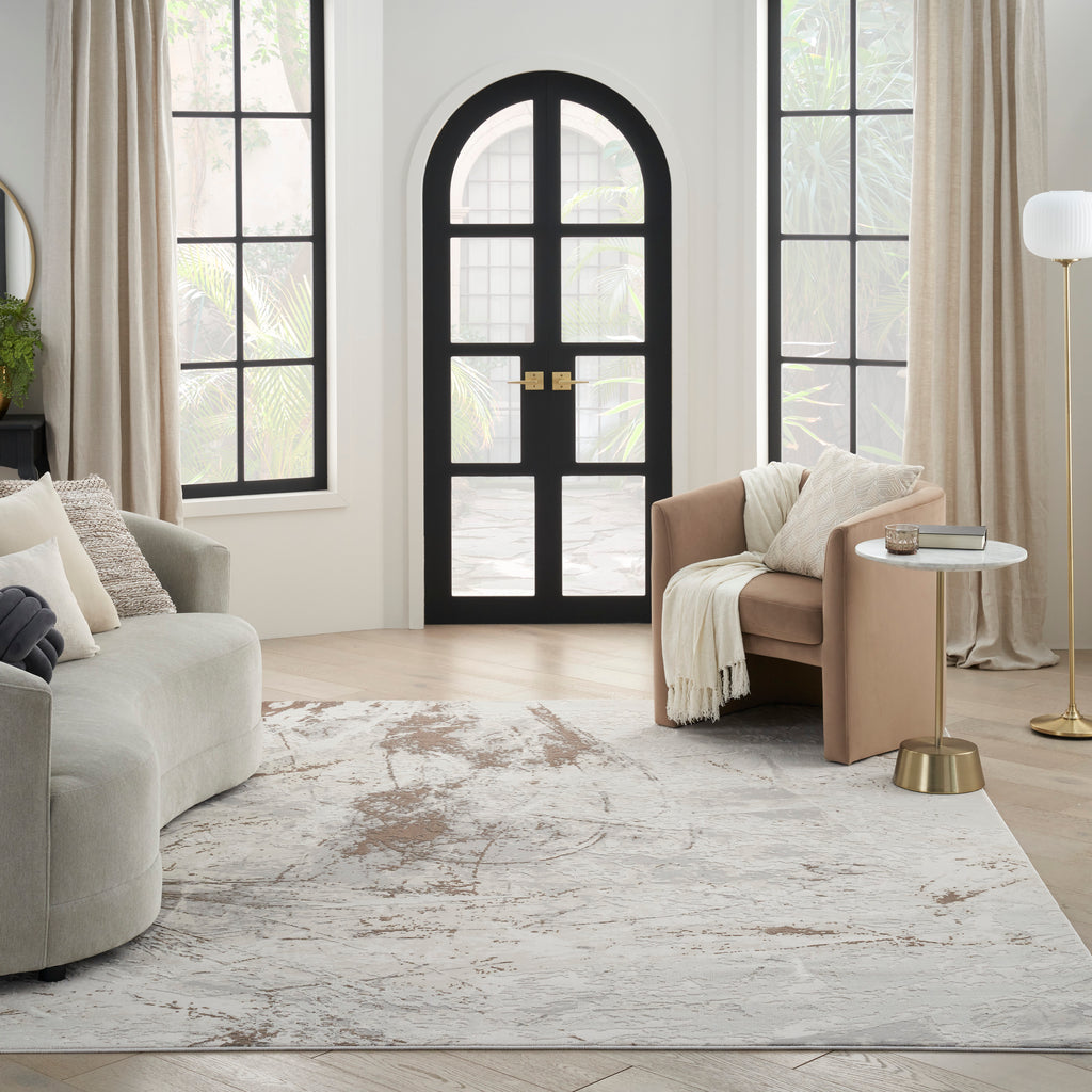 nourison desire dsr04 cream grey rug