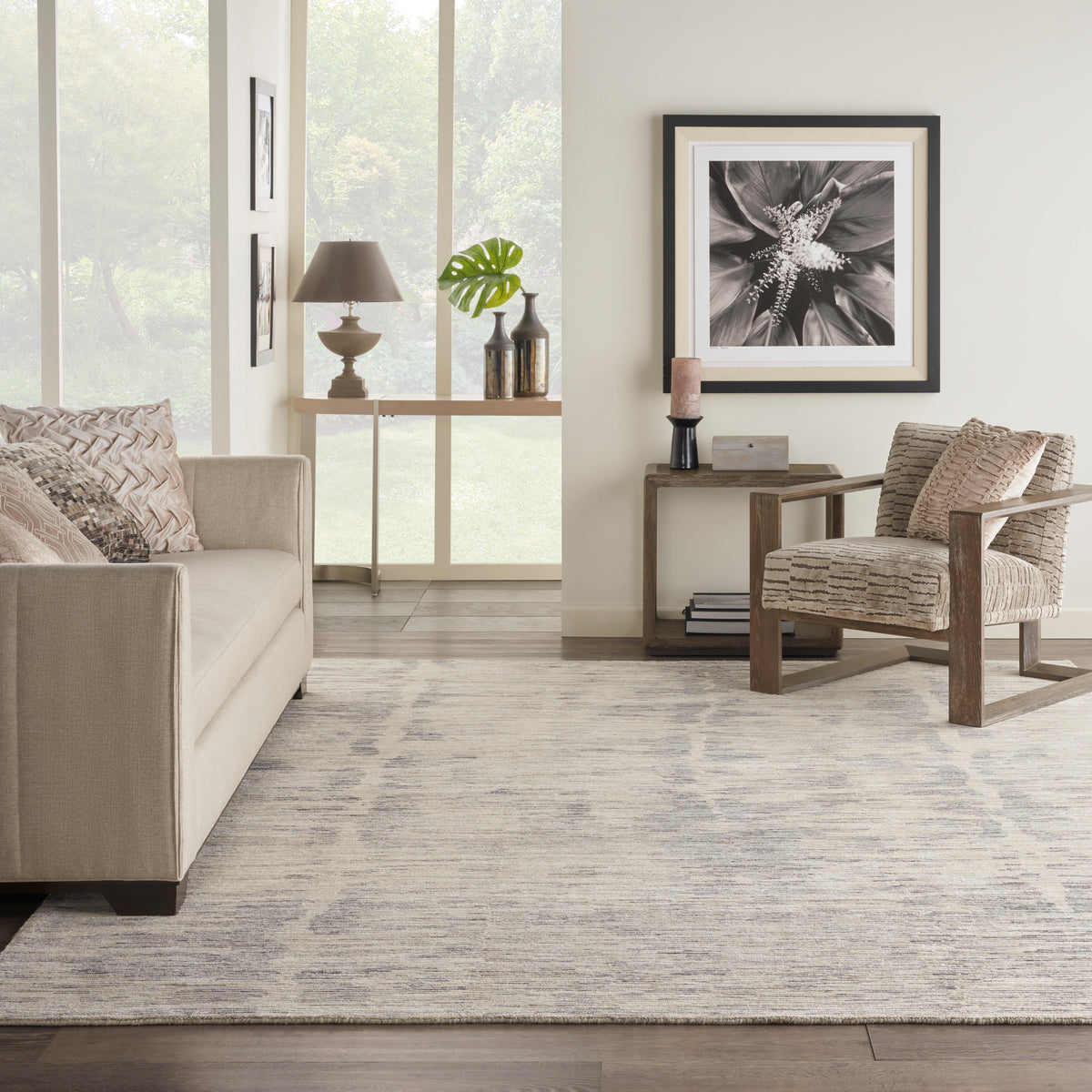 nourison ocean ocp03 ivory slate rug