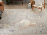 nourison silk shadows sha20 silver rug